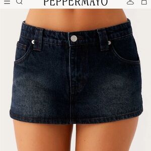 Peppermayo Midnight Blue Mini Skirt